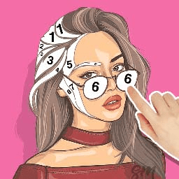 数字填色乐涂游戏