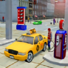 城市出租车模拟驾驶员游戏(taxi car game)