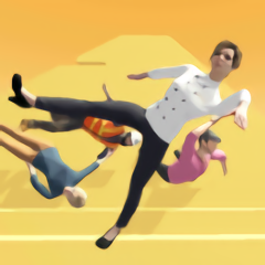 人群翻滚手机版(crowd stair fall)