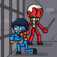 红蓝火柴人越狱手机版(red blue stick)