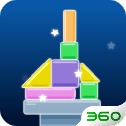 五彩几何塔游戏