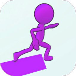 人类彩色赛跑游戏