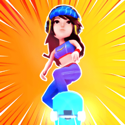 滑冰少女小游戏(funny skate)