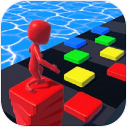 彩色堆栈冲浪者游戏