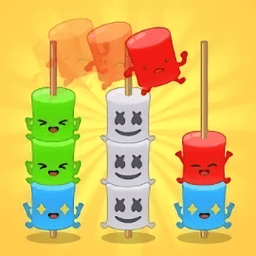 棉花糖排序益智拼图游戏